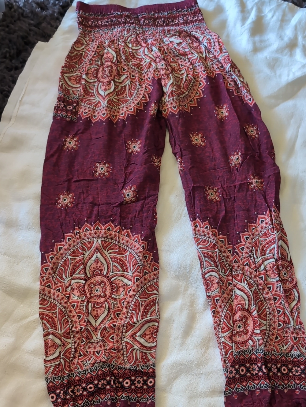 Bohemian Burgundy Pants